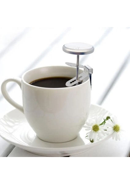 Bir Stil 2 Adet Termometre Tutucu Gıda Sınıfı Çelik Barbekü Rafı Kahve Fincanı Klip Pot Klip Açık Kamp Mutfak Aksesuarı (Yurt Dışından) indirimleri