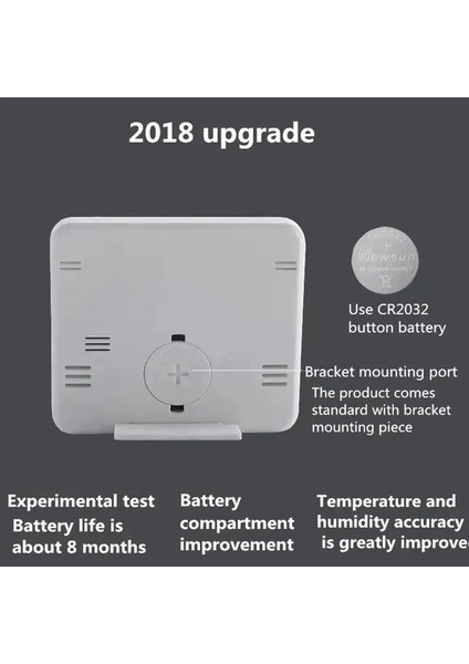 Siyah Stil Sıcaklık Nem Ölçer Monitörü Dayanıklı Oda Termometresi ve Nem Ölçer Monitörü Kullanımı Kolay Yüksek Hassasiyet (Yurt Dışından) indirimleri