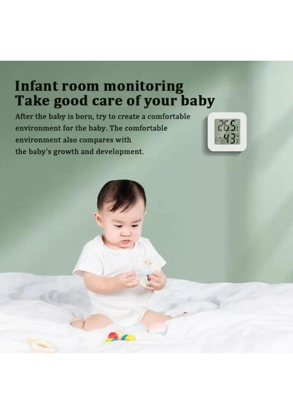 Beyaz Stil 1 Adet Mini Dijital Termometre LCD Kapalı Oda Sıcaklığı Higrometre Sıcaklık Nem Ölçer Sensörü Ölçer Hava Istasyonu (Yurt Dışından) fiyatları