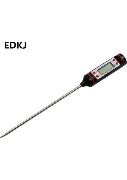 Siyah Stil 1 Adet Mutfak Yağı Termometresi Barbekü Pişirme Sıcaklığı Ölçümü Elektronik Gıda Iğne Termometresi Pil Olmadan (Yurt Dışından)