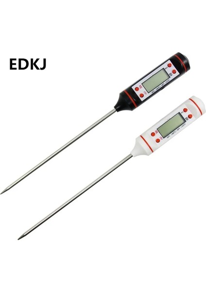 Siyah Stil 1 Adet Mutfak Yağı Termometresi Barbekü Pişirme Sıcaklığı Ölçümü Elektronik Gıda Iğne Termometresi Pil Olmadan (Yurt Dışından) fiyatları