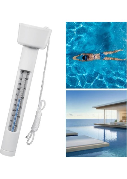 Beyaz Stil Yüzer Yüzme Havuzu Termometre Su Sıcaklığı Ölçer Test Cihazı Spa Küvet Küvet Ölçümü (Yurt Dışından) fiyatları