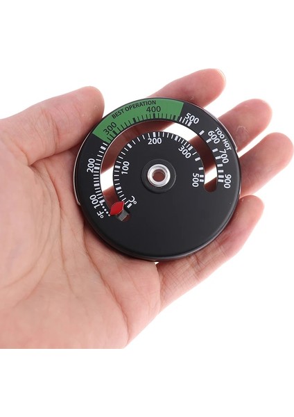 1 Adet Manyetik Şömine Soba Termometresi Yangın Yeri Sıcaklık Monitörü Fırın, Soba, Baca Borusu Sıcaklık Ölçümü (Yurt Dışından)