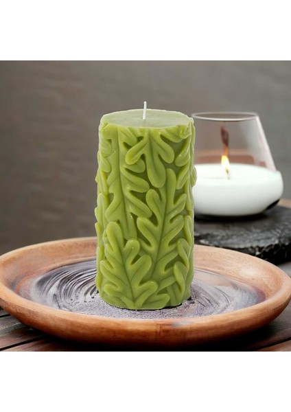 Tropikal Pinnastisect Yaprağı Silikon Mum Kalıbı