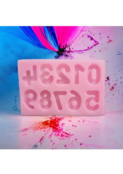 3 Cm'lik Rakamlar Silikon Kalıp