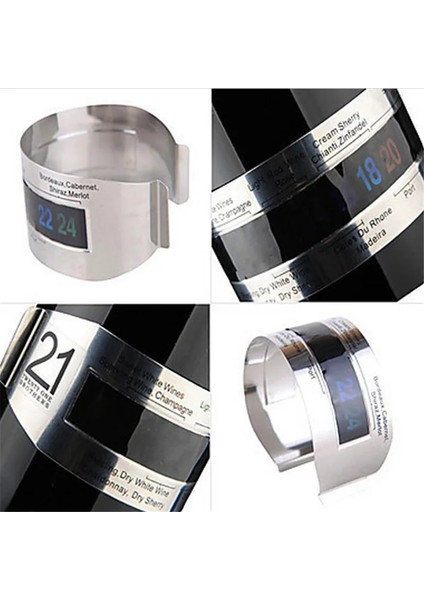 Paslanmaz Çelik Ev Şarap Bilezik Termometre Kırmızı Şarap Sıcaklık Sensörü Bira Homebrewing Bar Aracı ('c) (Yurt Dışından) fiyatları