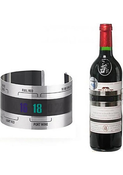 Paslanmaz Çelik Ev Şarap Bilezik Termometre Kırmızı Şarap Sıcaklık Sensörü Bira Homebrewing Bar Aracı ('c) (Yurt Dışından) modelleri
