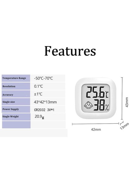 Yeşil Stil Dijital Termometre Higrometre Iç Mekan Sıcaklığı Nem Ev Ofis Için Dış Sıcaklık Ölçümü (Pilsiz) (Yurt Dışından) indirimleri