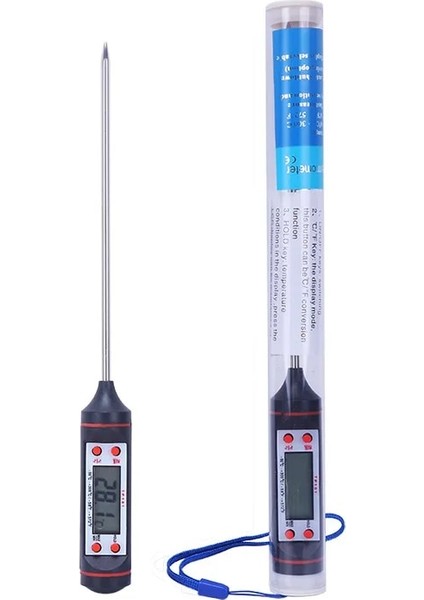 Siyah Stil Pişirme Dijital Süt Termometresi Mutfak Yağı Termometresi Gıda Elektronik Termometre Elektronik Su Termometresi Barbekü Aracı (Yurt Dışından)