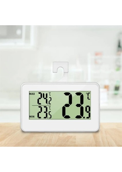 Beyaz Stil Elektronik Dijital Buzdolabı Termometresi LCD Ekranlı Buzdolabı Dondurucu Sıcaklığı Yüksek ve Düşük -20C Ila 60C Arası Anti-Nem (Yurt Dışından) fiyatları