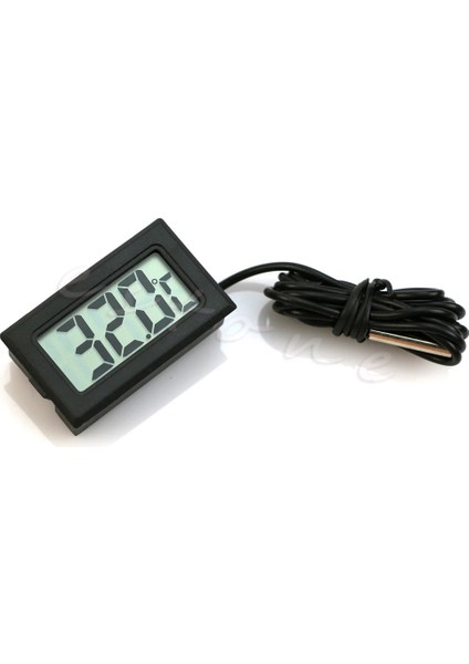 Buzdolabı Termometresi Elektronik Akvaryum Su Geçirmez Prob Dijital Ekran (Yurt Dışından)