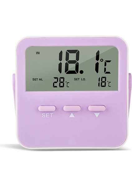 Mor Tarzı Balık Tankı Akvaryum Sürüngen Buzdolabı Elektronik Sıcaklık Higrometre Kemer Hattı Sıcaklığı - Adsorpsiyon Mag ile 50 Ila 70 (Yurt Dışından)
