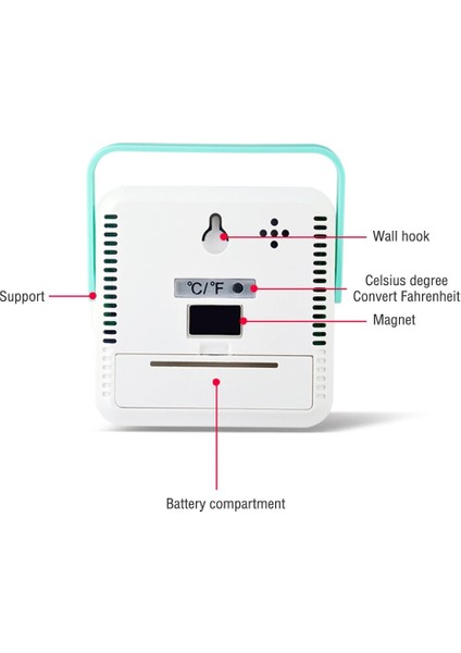 Mor Tarzı Balık Tankı Akvaryum Sürüngen Buzdolabı Elektronik Sıcaklık Higrometre Kemer Hattı Sıcaklığı - Adsorpsiyon Mag ile 50 Ila 70 (Yurt Dışından) indirimleri