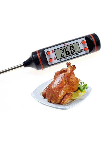 TP101 Stili Yeni Dijital Mutfak Termometresi Pişirme Barbekü Gıda Sıcaklığı Ölçüm Cihazı Aralığı -50 T Derece (Yurt Dışından) fiyatları