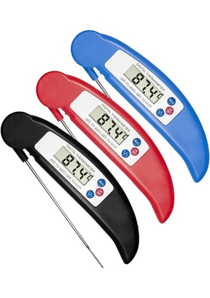 Beyaz Stil Elektronik Dijital Katlanır Gıda Termometresi Mutfak Et Barbekü Pişirme Hızlı Sıcaklık Ölçüm Probu Mutfak Termometresi (Yurt Dışından) modelleri