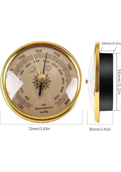 Gd-01 Stili Duvara Monte Termometre Higrometre Barometre Ev Duvar Odası Kuluçka Tankı Için Ev Iç Sıcaklık Monitörü A0KF (Yurt Dışından) fiyatları