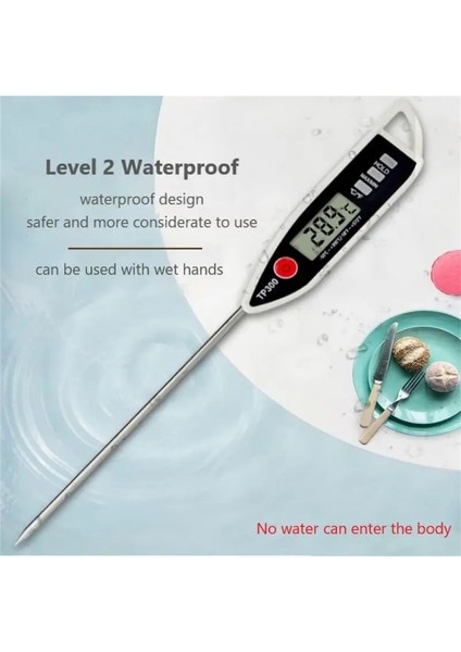 No.2 Tarzı Gıda Sondası Elektronik Termometre Mutfak Barbekü Paslanmaz Çelik Kalem Tipi Yapı Ev Sıcaklığı Sıvı Macun Için (Yurt Dışından) fiyatları