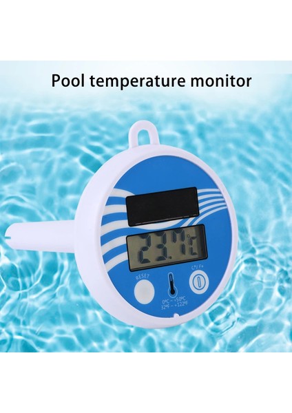 Beyaz Stil Yüzen Dijital Havuz Termometresi LCD Ekran Güneş Enerjili Açık Havuz Termometresi Su Geçirmez Spa Yüzme Havuzu Termometresi (Yurt Dışından) modelleri