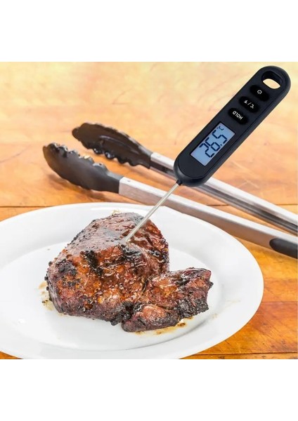 Siyah Stil Gıda Termometresi Dijital Et Termometresi Mutfak Barbekü Probu Gıda Sensörü Ölçer Barbekü Elektronik Fırın Mutfak Gereçleri Izgara Için (Yurt Dışından) indirimleri