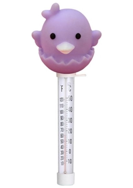 Piliç Tarzı Yüzen Havuz Termometresi Karikatür Hayvan Su Sıcaklığı Test Cihazı Kapalı Açık Yüzme Havuzları Küvet Okunması Kolay (Yurt Dışından)