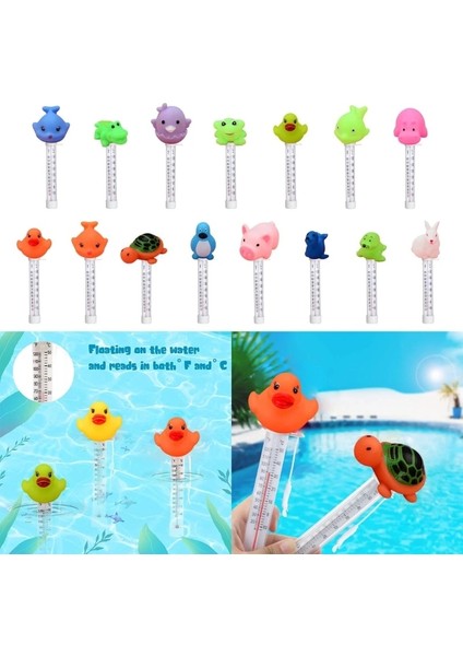 Piliç Tarzı Yüzen Havuz Termometresi Karikatür Hayvan Su Sıcaklığı Test Cihazı Kapalı Açık Yüzme Havuzları Küvet Okunması Kolay (Yurt Dışından) fiyatları