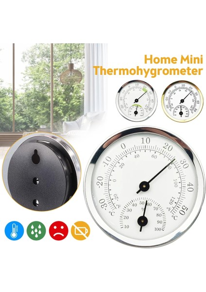 Gümüş Tarzı Mini Işaretçi Tipi Termometre Higrometre Kapalı Oda Elektronik Sıcaklık Nem Ölçer Sensörü Ev Termometresi (Yurt Dışından) modelleri