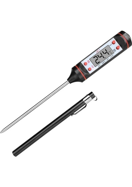 Jr-1 Tarzı Elektronik Dijital Gıda Termometresi Kek Şeker Kızartma Barbekü Gıda Et Sıcaklığı Ev Termometreleri Uzun Prob ile (Yurt Dışından) fiyatları