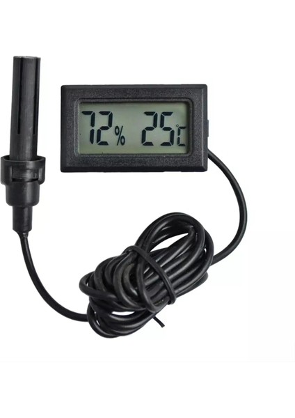 F Tarzı Mini LCD Termo-Higrometre Kapalı Dijital Sıcaklık Termostat Sensörü Nem Ölçer Mini Termometre Dijital Termometre (Yurt Dışından)
