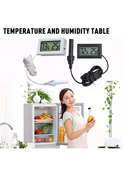 F Tarzı Mini LCD Termo-Higrometre Kapalı Dijital Sıcaklık Termostat Sensörü Nem Ölçer Mini Termometre Dijital Termometre (Yurt Dışından)