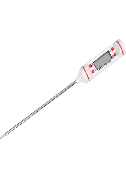 Beyaz Stil Gıda Termometresi Dijital Mutfak Termometresi Barbekü Et Pişirme Probu Su Süt Yağı Mutfak Pişirme Elektronik Mutfak Aletleri (Yurt Dışından)