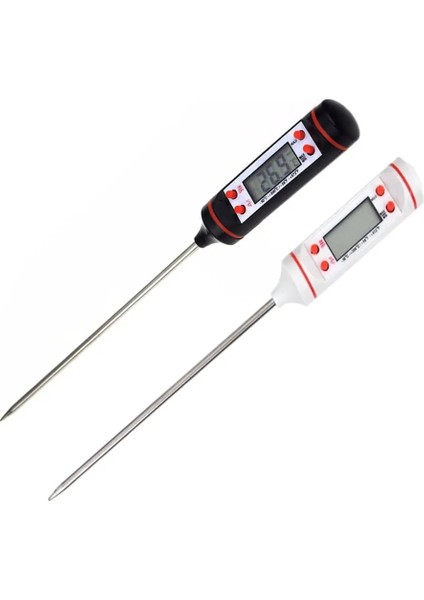 Beyaz Stil Gıda Termometresi Dijital Mutfak Termometresi Barbekü Et Pişirme Probu Su Süt Yağı Mutfak Pişirme Elektronik Mutfak Aletleri (Yurt Dışından) fırsatları