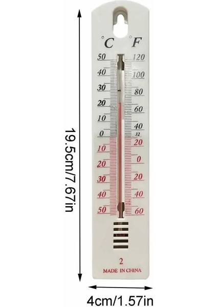 Termometre Stili 6 Adet Ev Duvara Monte Termometre Sıcaklık Ölçüm Cihazı Termometre Ölçer Ölçer Kapalı Açık Bahçe Oturma Odası (Yurt Dışından)
