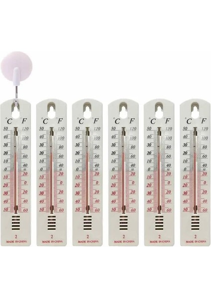 Termometre Stili 6 Adet Ev Duvara Monte Termometre Sıcaklık Ölçüm Cihazı Termometre Ölçer Ölçer Kapalı Açık Bahçe Oturma Odası (Yurt Dışından) modelleri