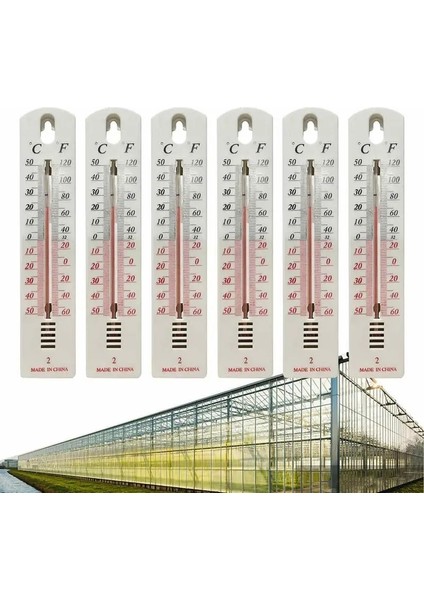Termometre Stili 6 Adet Ev Duvara Monte Termometre Sıcaklık Ölçüm Cihazı Termometre Ölçer Ölçer Kapalı Açık Bahçe Oturma Odası (Yurt Dışından) indirimleri