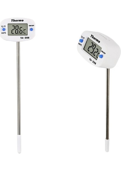 TA~300 Gıda Gıda Paslanmaz Çelik Prob Termometre Elektronik Dijital Ekran Sıvı Izgara Termometresi TA-288 (Yurt Dışından)
