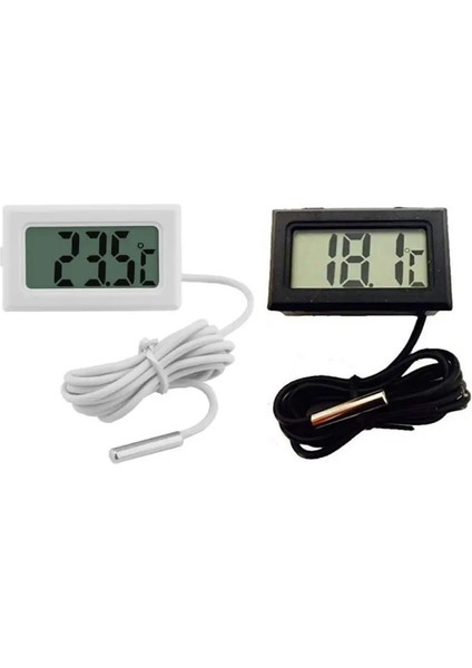Beyaz Stil Su Geçirmez Akvaryum LCD Dijital Termometre Prob Buzdolabı Elektronik Mini Dijital Balık Tankı Sıcaklık Ölçme Aracı (Yurt Dışından) fırsatları