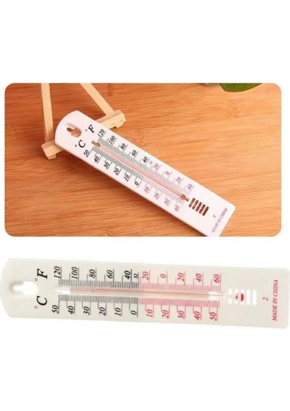 Gümüş Tarzı Termometre Celsius Fahrenheit Duvar Asılı Kapalı Açık Bahçe Sera Ev Ofis Odası Ölçeği Termometre (Yurt Dışından) fırsatları