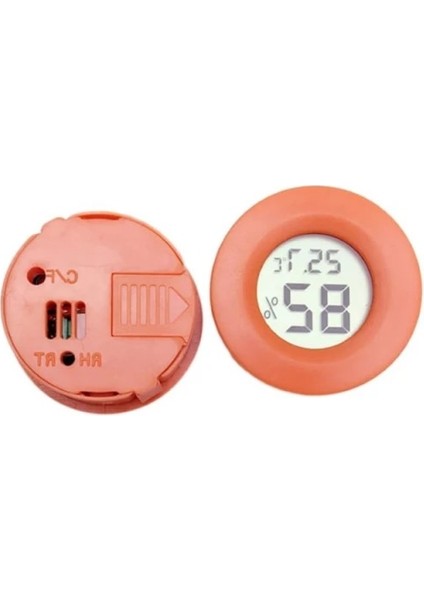 Kırmızı Stil Mini Dijital Termometre Higrometre Sıcaklık ve Nem Iç Mekan Sensörü LCD Sürüngen Elektronik Sıcaklık ve Nem Ölçer (Yurt Dışından)