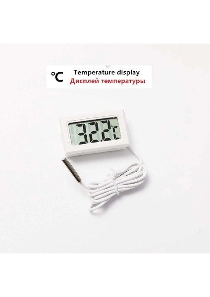 Mor Tarzı Mini Dijital LCD Kapalı Uygun Sıcaklık Sensörü Nem Ölçer Termometre Higrometre Ölçer (Yurt Dışından)