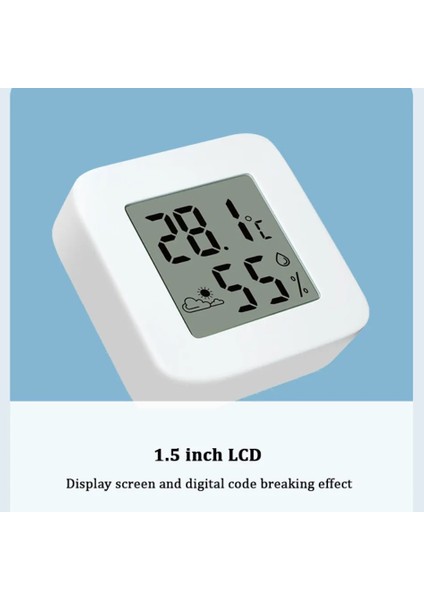 Beyaz Stil Mini Iç Mekan Termometresi LCD Dijital Sıcaklık Odası Higrometre Ölçer Sensörü Nem Ölçer Iç Mekan Termometresi Sıcaklık (Yurt Dışından) fırsatları