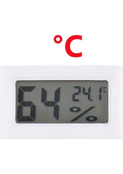 No.12 Tarzı Mini Termometre Higrometre Ölçer LCD Dijital Sıcaklık Higrometre Sensörü Ölçer Kapalı Oda Elektronik Ev Termometreleri (Yurt Dışından)