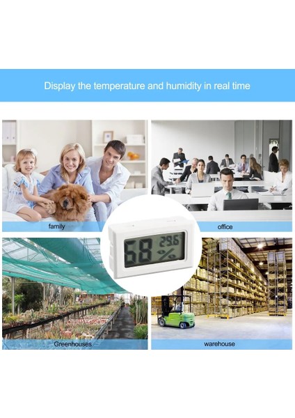 Beyaz Stil Mini Dijital LCD Sıcaklık Sensörü Nem Ölçer Termometre Higrometre Ölçüm Ölçer Beyazsiyah (Yurt Dışından) fırsatları