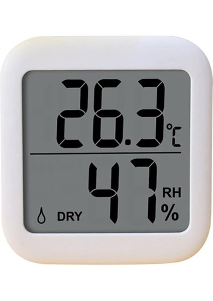 Beyaz Stil Ev Için Higrometre Iç Mekan Termometresi Ev Için Oda Termometresi Nem Ölçer (Yurt Dışından)