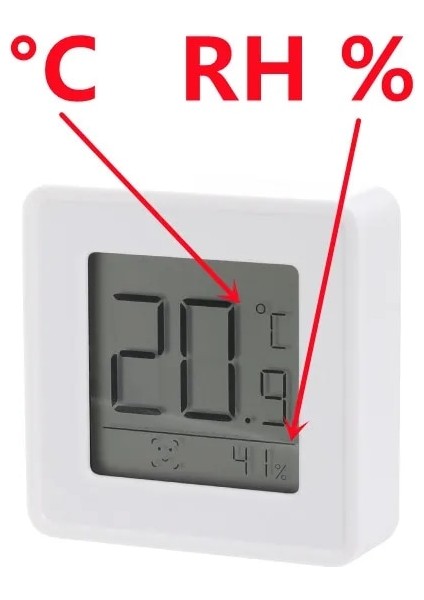 No.8 Tarzı Mini Termometre Higrometre Ölçer LCD Dijital Sıcaklık Higrometre Sensörü Ölçer Kapalı Oda Elektronik Ev Termometreleri (Yurt Dışından)