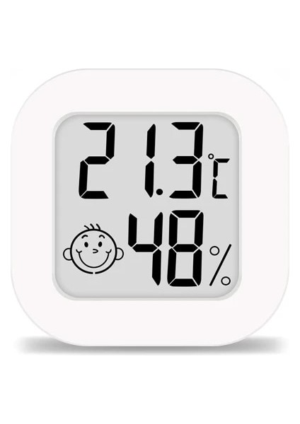 Beyaz Stil Mini LCD Dijital Termometre Elektronik Nem Ölçer Ölçer Aletleri Kapalı Oda Elektronik Sıcaklık Nem Sensörü (Yurt Dışından)