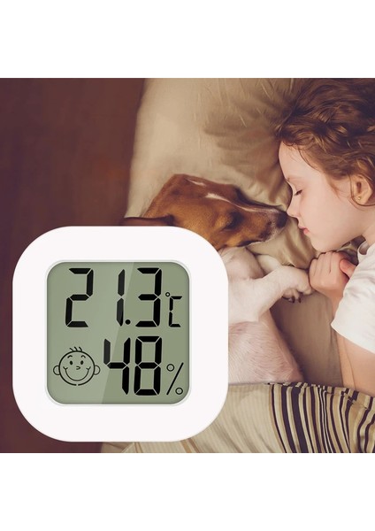 Beyaz Stil Mini LCD Dijital Termometre Elektronik Nem Ölçer Ölçer Aletleri Kapalı Oda Elektronik Sıcaklık Nem Sensörü (Yurt Dışından) modelleri