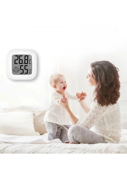 Beyaz Stil Mini LCD Dijital Termometre Elektronik Nem Ölçer Ölçer Aletleri Kapalı Oda Elektronik Sıcaklık Nem Sensörü (Yurt Dışından) fırsatları