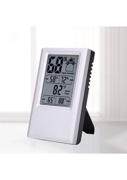 Desen2 Stili Elektronik Dijital Nem Termometresi ， Iç Mekan Dış Mekan Masaüstü Sensörü Hava Istasyonu ， Monitör Iklimi (Pilsiz) (Yurt Dışından)