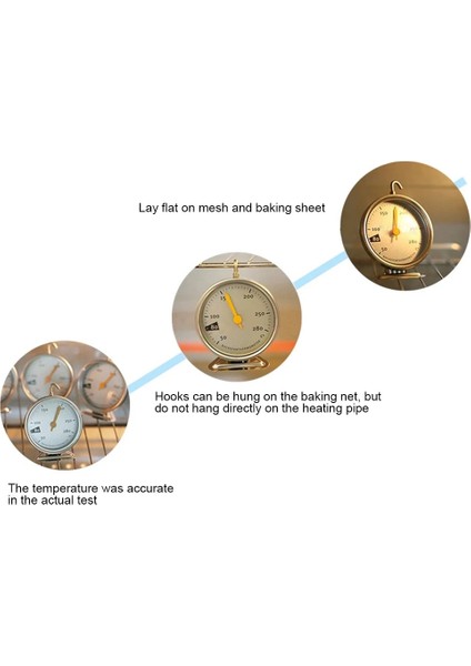Paslanmaz Çelik Fırın Termometresi Asmak Veya Standı Büyük Kadran Pişirme Barbekü Pişirme Et Gıda Sıcaklık Ölçüm Aracı (Yurt Dışından) fırsatları