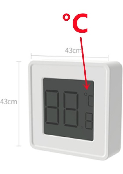 No.7 Tarzı Mini Termometre Higrometre Ölçer LCD Dijital Sıcaklık Higrometre Sensörü Ölçer Kapalı Oda Elektronik Ev Termometreleri (Yurt Dışından)